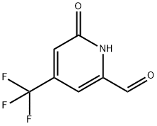 2-Pyridinecarboxaldehyde, 1,6-dihydro-6-oxo-4-(trifluoromethyl)- Struktur