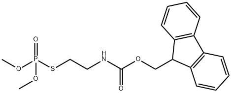 S-[2-[[(9H-Fluoren-9-ylmethoxy)carbonyl]amino]ethyl] O,O-dimethyl phosphorothioate Struktur