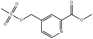 2-Pyridinecarboxylic acid, 4-[[(methylsulfonyl)oxy]methyl]-, methyl ester Struktur