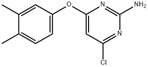 2-Pyrimidinamine, 4-chloro-6-(3,4-dimethylphenoxy)- Struktur