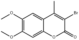 3-BROMO-4-METHYL-6,7-DIMETHOXYCOUMARIN Struktur