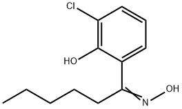 1-Hexanone, 1-(3-chloro-2-hydroxyphenyl)-, oxime Struktur