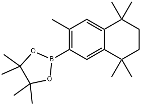 1,3,2-Dioxaborolane, 4,4,5,5-tetramethyl-2-(5,6,7,8-tetrahydro-3,5,5,8,8-pentamethyl-2-naphthalenyl)- Struktur