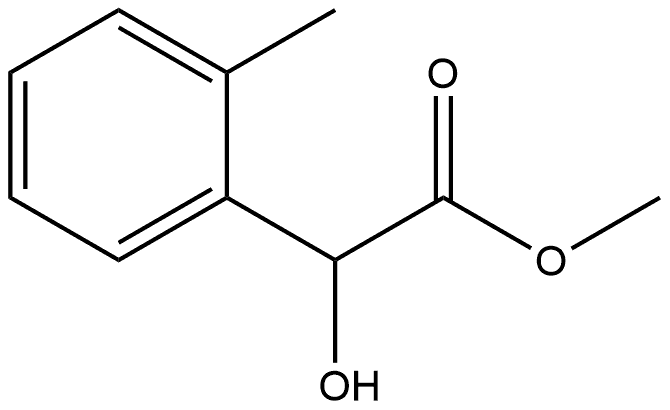 Benzeneacetic acid, α-hydroxy-2-methyl-, methyl ester, (-)- Struktur