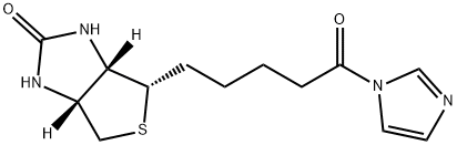 1H-Imidazole, 1-[5-[(3aS,4S,6aR)-hexahydro-2-oxo-1H-thieno[3,4-d]imidazol-4-yl]-1-oxopentyl]-