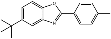 Benzoxazole, 5-(1,1-dimethylethyl)-2-(4-methylphenyl)- Struktur