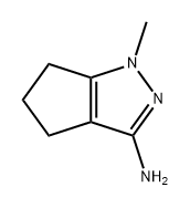 3-Cyclopentapyrazolamine, 1,4,5,6-tetrahydro-1-methyl- Struktur