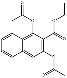 2-Naphthalenecarboxylic acid, 1,3-bis(acetyloxy)-, ethyl ester