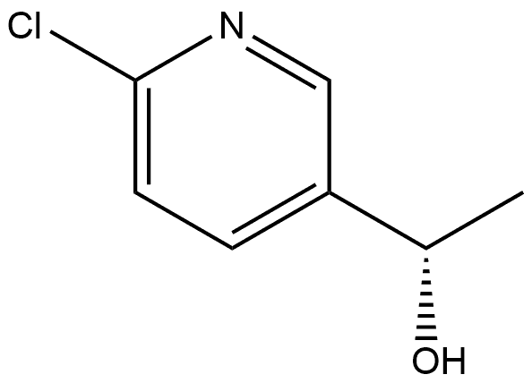 3-Pyridinemethanol, 6-chloro-α-methyl-, (αS)- Struktur