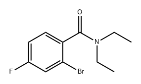 Benzamide, 2-bromo-N,N-diethyl-4-fluoro- Struktur