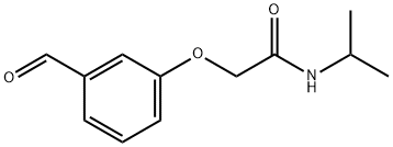 Acetamide, 2-(3-formylphenoxy)-N-(1-methylethyl)- Struktur