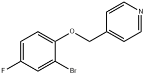 4-[(2-bromo-4-fluorophenoxy)methyl]pyridine Struktur