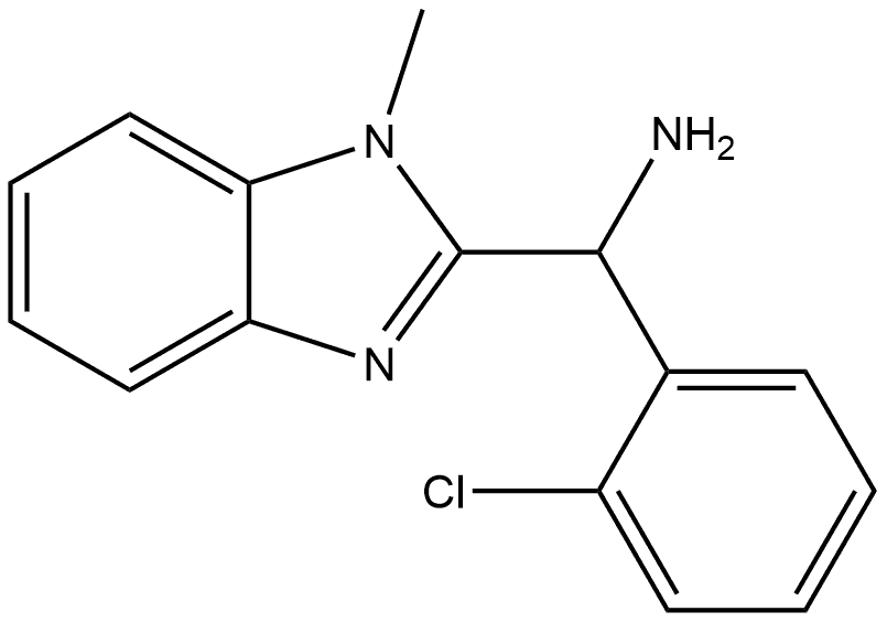 1H-Benzimidazole-2-methanamine, α-(2-chlorophenyl)-1-methyl- Struktur