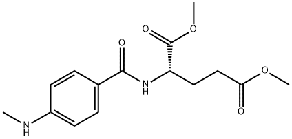 L-Glutamic acid, N-[4-(methylamino)benzoyl]-, 1,5-dimethyl ester Struktur