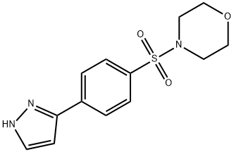 4-[4-(1H-Pyrazol-3-yl)phenyl]sulfonylmorpholine Struktur