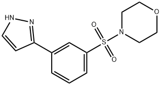 4-[3-(1H-Pyrazol-3-yl)phenyl]sulfonylmorpholine Struktur