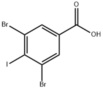 3,5-Dibromo-4-iodobenzoic acid Struktur