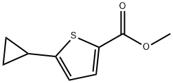 Methyl 5-(cyclopropyl)thiophene-2-carboxylate Struktur