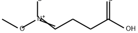 Butanoic acid, 4-(methyl-aci-nitro)- Struktur