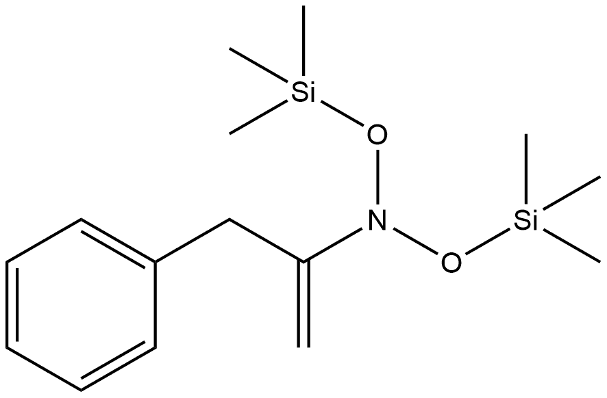 Benzeneethanamine, α-methylene-N,N-bis[(trimethylsilyl)oxy]- Struktur