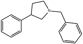 Pyrrolidine, 3-phenyl-1-(phenylmethyl)- Struktur