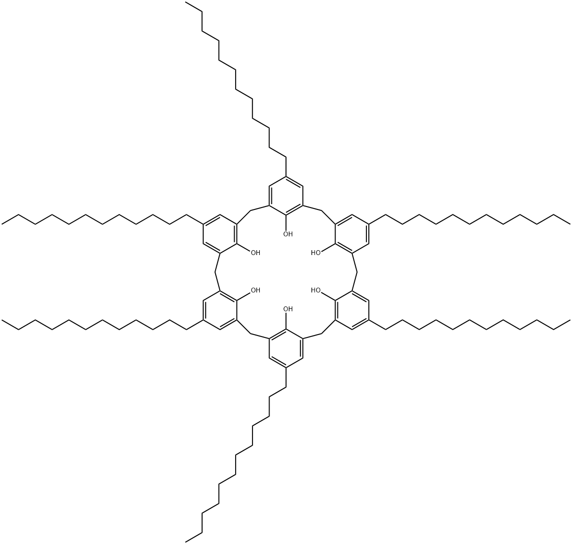 PARA-DODECYLCALIX(6)ARENE Struktur