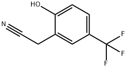 2-Hydroxy-5-(trifluoromethyl)phenylacetonitrile Struktur