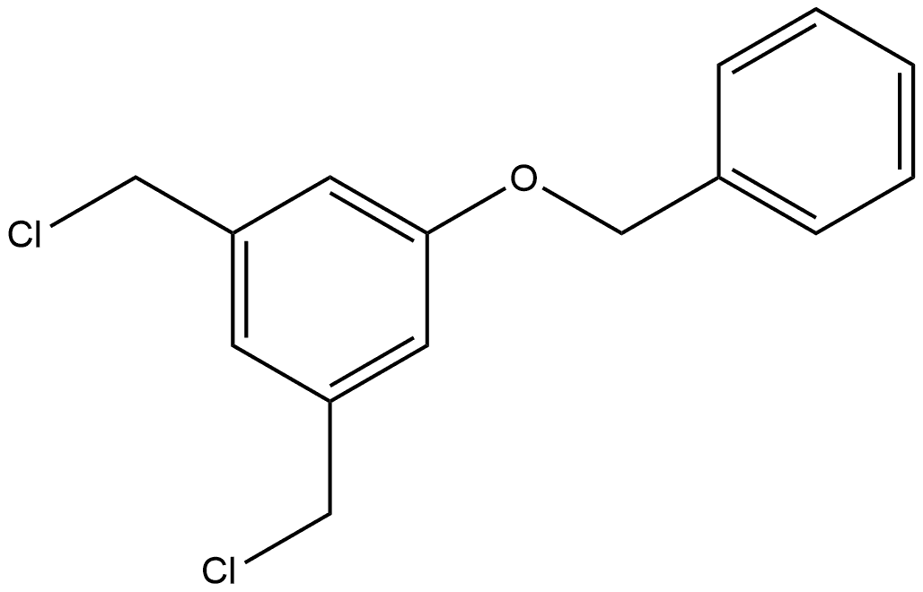 1,3-Bis(chloromethyl)-5-(phenylmethoxy)benzene Struktur