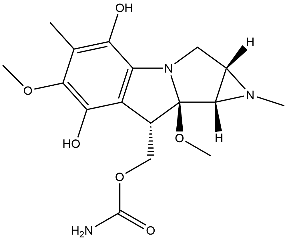 Azirino[2',3':3,4]pyrrolo[1,2-a]indole-4,7-diol, 8-[[(aminocarbonyl)oxy]methyl]-1,1a,2,8,8a,8b-hexahydro-6,8a-dimethoxy-1,5-dimethyl-, [1aS-(1aα,8β,8aα,8bα)]- (9CI)