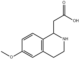 1-Isoquinolineacetic  acid,1,2,3,4-tetrahydro-6-methoxy- Struktur