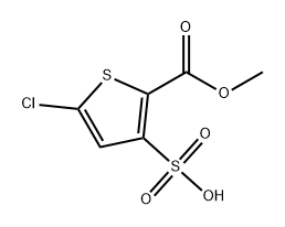 2-Thiophenecarboxylic acid, 5-chloro-3-sulfo-, 2-methyl ester Struktur