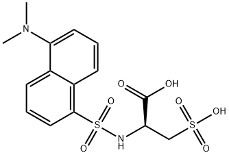 D-Alanine, N-[[5-(dimethylamino)-1-naphthalenyl]sulfonyl]-3-sulfo- Struktur