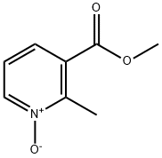 3-Pyridinecarboxylic acid, 2-methyl-, methyl ester, 1-oxide Struktur