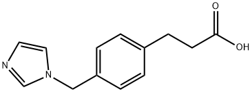 Benzenepropanoic acid, 4-(1H-imidazol-1-ylmethyl)- Structure