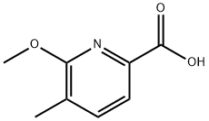 2-Pyridinecarboxylic acid, 6-methoxy-5-methyl- Struktur