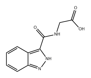 Glycine, N-(2H-indazol-3-ylcarbonyl)- Struktur