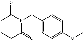 2,6-Piperidinedione, 1-[(4-methoxyphenyl)methyl]- Struktur