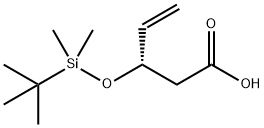 (S)-3-((tert-Butyldimethylsilyl)oxy)pent-4-enoic acid Struktur