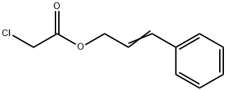 Acetic acid, 2-chloro-, 3-phenyl-2-propen-1-yl ester Structure