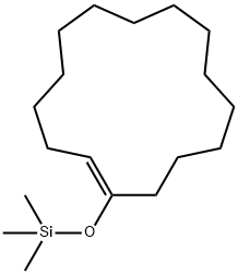 Cyclopentadecene, 1-[(trimethylsilyl)oxy]- Struktur