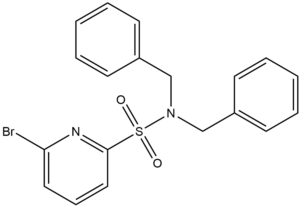 N,N-dibenzyl-6-bromopyridine-2-sulfonamide Struktur