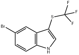 5-Bromo-3-(trifluoromethylthio)indole Struktur