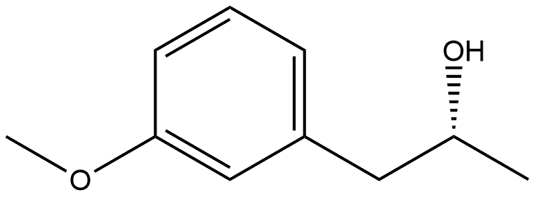 Benzeneethanol, 3-methoxy-a-methyl-, (aR)- Struktur