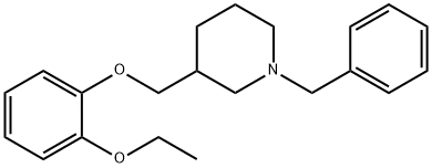 Piperidine, 3-[(2-ethoxyphenoxy)methyl]-1-(phenylmethyl)- Struktur