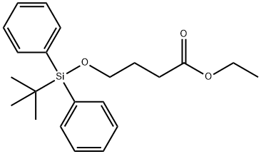 Butanoic acid, 4-[[(1,1-dimethylethyl)diphenylsilyl]oxy]-, ethyl ester Struktur