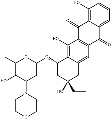 morpholinoanthracycline MY5 Struktur