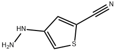 2-Thiophenecarbonitrile, 4-hydrazinyl- Struktur