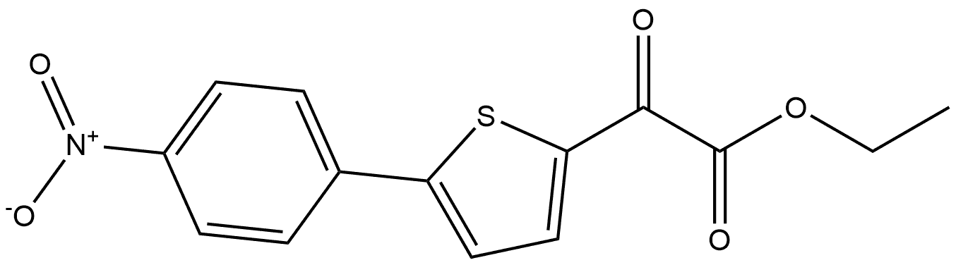 2-Thiopheneacetic acid, 5-(4-nitrophenyl)-α-oxo-, ethyl ester