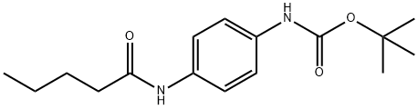 Carbamic acid, N-[4-[(1-oxopentyl)amino]phenyl]-, 1,1-dimethylethyl ester