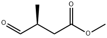 Butanoic acid, 3-methyl-4-oxo-, methyl ester, (3S)- Struktur